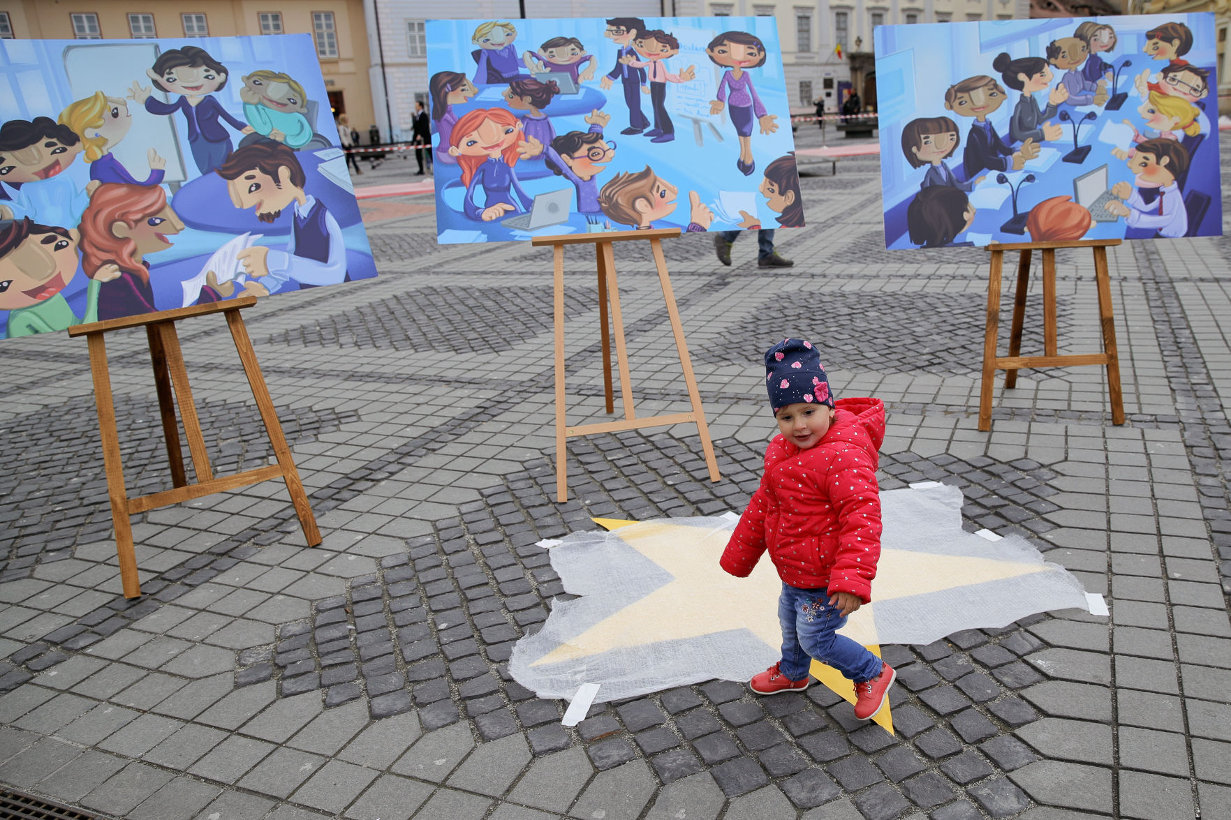 APTOPIX Romania Children EU Summit